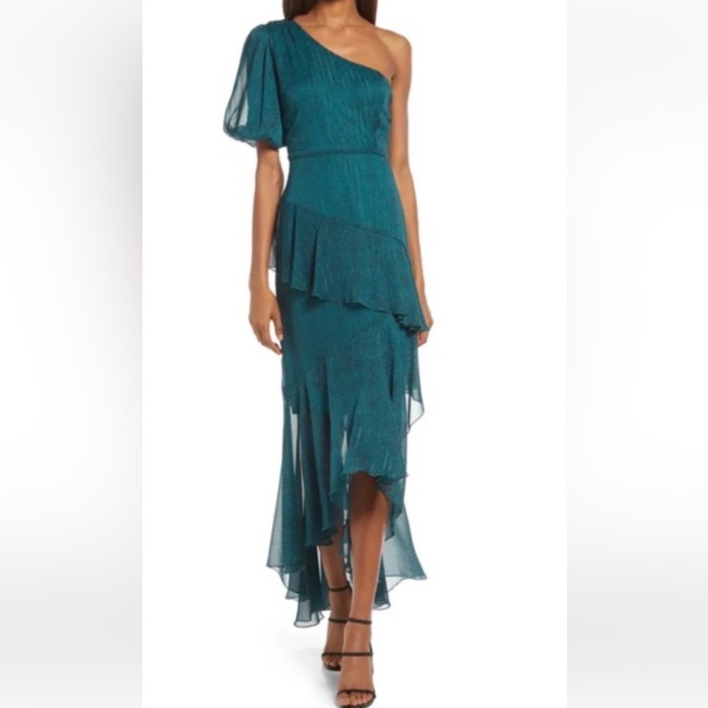 Elegant Teal/green Layered dress